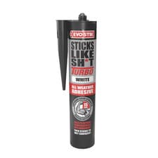 Image of Evo-Stik Sticks Like Sh*t Solvent-Free Grab Adhesive White 290ml