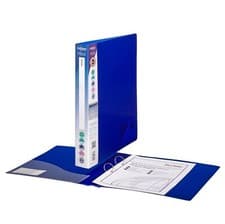 Image of Snopake Superline Ring Binder 2 O-Ring A4 25Mm Rings Electra Blue Pack 10 FREE P