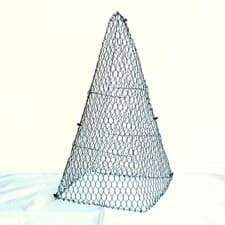 Image of Topiary Egyptian Pyramid Frame - Large - 50cm High - Handmade Wire Sculpture