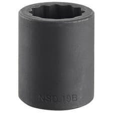 Image of Facom 1/2" Drive Bi Hexagon Impact Socket Metric 19mm