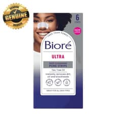 Image of New Biore Ultra Deep Cleansing Pore Strips for Blackhead Removal Pack of 6 Nose