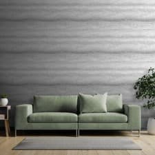 Image of Muriva Semper Marble Granite Stone Horizontal Stripe Wallpaper Silver 189501