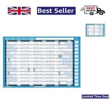 Image of 2023-2024 A1 Laminated Academic Wall Planner - Double Pack for Daily Planning