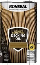 Image of Decking Oil Ronseal Ultimate Protection Decking Oil - 5L - natural oak