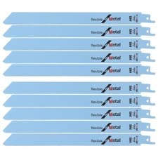 Image of 10X S1122BF Reciprocating Sabre Saw Blades Metal Cutting For Bosch Makita 225mm