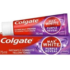 Image of Colgate Max White Purple Whitening Toothpaste 75ml