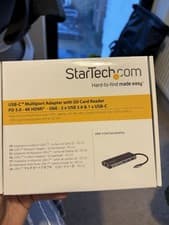 Image of StarTech USB C Multiport Adapter with HDMI 4K SD Reader 2x USB-A 1x USB-C
