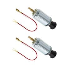 Image of 2pk Car Cigarette Lighter Element Socket Pack Classic Retro Style 12V 5A RH-4001