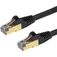 Image of StarTech.com 0.50 m CAT6a Ethernet Cable - 10 Gigabit Shielded Snagless RJ45 100