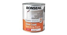 Image of Ronseal Stays White One Coat Non Drip Paint White Gloss 750ml