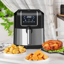 Image of Air Fryer 1700W 6.5L with Digital Display Timer for Oil Less or Low Fat Cooking