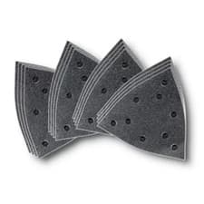 Image of FEIN Triangle Sanding Sheets Mixed Set - Perforated (x16 Sheets)