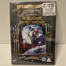 Image of The Nightmare Before Christmas DVD NEW SEALED FREE DELIVERY FAST DISPATCH