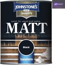 Image of High Opacity 250ml Matt Black Paint for Wood & Metal - Interior/Exterior Use