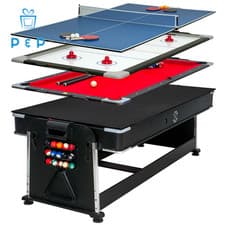 Image of Sure Shot 7Ft 4-In-1 Multi Games Table
