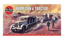 Image of Vintage Classics Set A02303V 88mm Gun & Tractor Plastic Model Motor Vehicle Kits