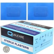 Image of LARGE BLUE PLASTERS 7.2cm x 5cm Catering Kitchen Detectable First Aid WATERPROOF