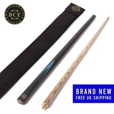 Image of BCE 2 Piece Ash Pool/Snooker Cue with Matching BCE Cue Sleeve (BCE-EL1-4D)