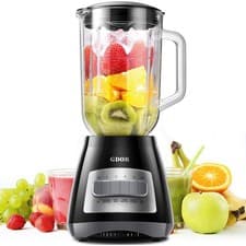 Image of Blender 700W Smoothie Maker 1.5L Glass Jug 6 Blade 5 Speed Ice Drink GDOR
