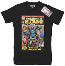 Image of Official Dr Strange This World Gone Mad T Shirt Black Marvel Comic New S To 2 XL
