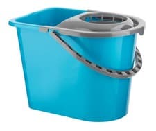 Image of Mop Bucket Plastic Wringer Detachable Cleaning Strainer Wet Floor Cleaner 10+14L