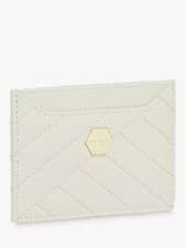 Image of Ted Baker Leather Selbara Card Holder - Quilt Finish - Ivory Colour - BRAND NEW