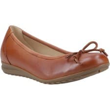 Image of Hush Puppies Lucille Bow Ballerina Tan