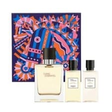 Image of HERMÈS TERRE D'HERMÈS GIFT SET 50ML EDT + 40ML S/G + 40ML A/S LOTION. NEW