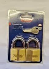 Image of Abus 65/40 Padlock 4 Pack Brass Security keys alike Corrosion Resistant