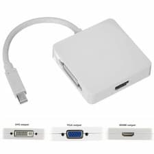 Image of Mini Display Port DP to HDMI VGA DVI Adapter For Microsoft Surface Pro 3 2 1 Mac