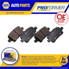 Image of Brake Pads Set fits VAUXHALL ASTRA K 1.6D Rear 2015 on Proformer 13454674