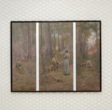 Image of Frederick McCubbin The Pioneer Canvas/Poster Wall Art - Australian Print