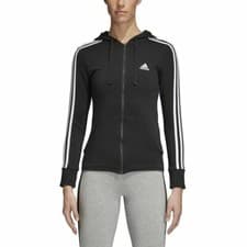Image of [S97065] Womens Adidas Essentials 3 Stripe Full Zip Hoodie