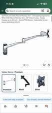 Image of StarTech Wall-Mount Monitor Arm - Single Swivel