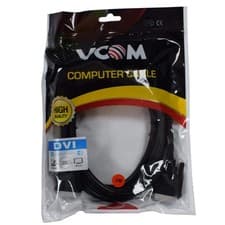 Image of VCOM DVI-D (M) to DVI-D (M) 3m Black Retail Packaged Display Cable