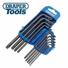 Image of Draper TX-STAR Torx Allen Key Set T10, T15, T20, T25, T27, T30, T40, T45 and T50