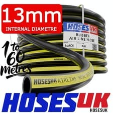Image of 13mm Rubber Air Line Hose Reinforced High Quality 20 Bar 300PSI Compressor Pipe