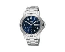 Image of Lorus Men's Silver Stainless Steel Strap Blue Dial Watch RXN51BX-7