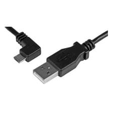 Image of StarTech.com USBAUB1MLA 1m Micro USB Cable - A To Left Angle Micro B