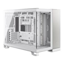 Image of Corsair 2500X PC Gaming Case, White/Satin Grey Aluminium, Dual Chamber w/ Temper