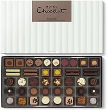 Image of Hotel Chocolat Everything Luxe Box - 40 Milk, White and Dark Chocolates, 525g -