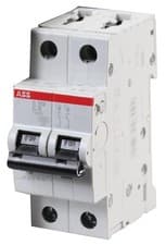 Image of Abb - S202-C6 - Circuit Breaker, Thermal Mag, 2 Pole,6a