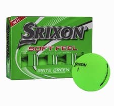Image of New Srixon Soft Feel Golf Balls 12 1 Dozen Brite Green Matte Visual Performance