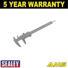 Image of Sealey Vernier Caliper 6" (150mm) (0.02mm 1/1000" Acc) AK962