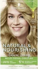 Image of SCHWARZKOPF NATURAL & NOURISING HAIR DYE - LIGHT BEIGE BLONDE (534)
