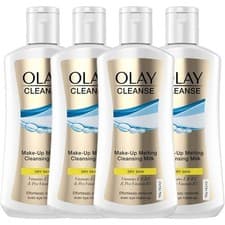 Image of Olay Cleanse Make-Up Melting Cleansing Milk Dry Skin 4 x 200 ml