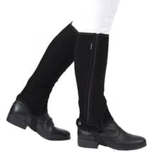 Image of Dublin Easy Care Childs Half Chaps Black