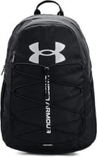 Image of Under Armour UA Hustle Sport BLACK Backpack 26L School Work Gym Fits 15" Laptop