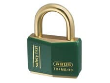 Image of ABUS Mechanical - T84MB/40mm Green Rustproof Padlock Keyed Alike 8403