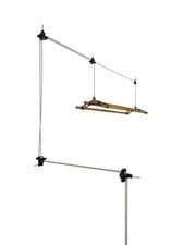 Image of Clothes Airer Ceiling Victorian Laundry Rack Multi Pulley Maiden Kitchen Dryer